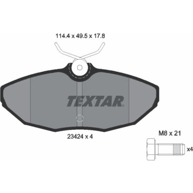 Bremsbelagsatz Jaguar T. S-Type 99-06 | 2342401