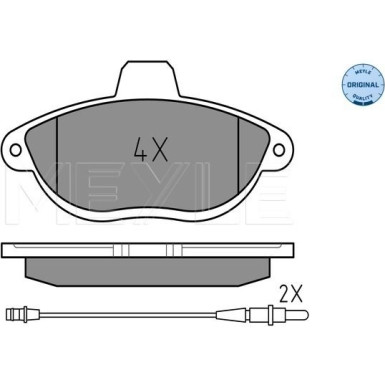 Bremsbelagsatz Citroen P. Jumpy/Scudo/Expert 97- Mit Sensor | 025 230 4218/W