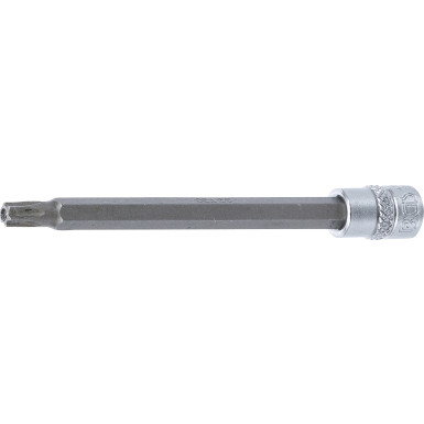 BGS Bit-Einsatz | Länge 100 mm | Antrieb Innenvierkant 6,3 mm (1/4"""") | T-Profil (für Torx) mit Bohrung T30 | 4203