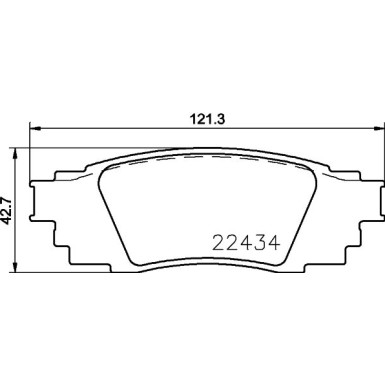 BREMBO Bremsklötze HA | LEXUS RX 15 | P 83 160