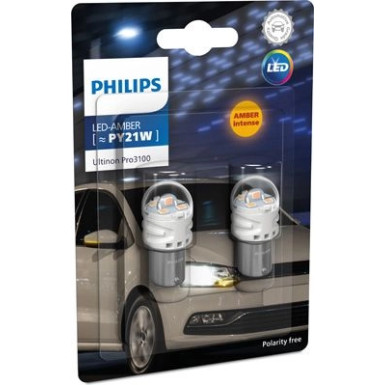 LED PY21W 12V 2,15W BAU15s Ultinon Pro 3100 2St. Philips | 11496AU31B2