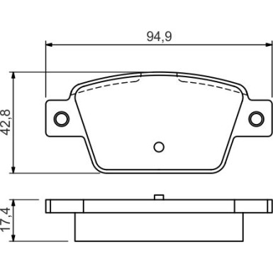 Bremsklötze | FIAT,LANCIA | 0 986 494 536