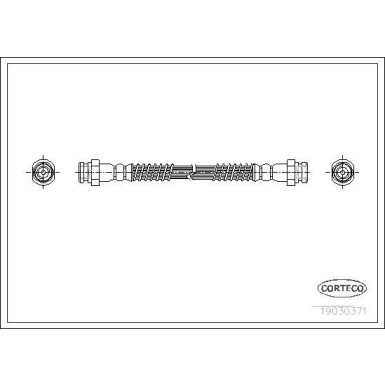 CORTECO Bremsschlauch | 19030371