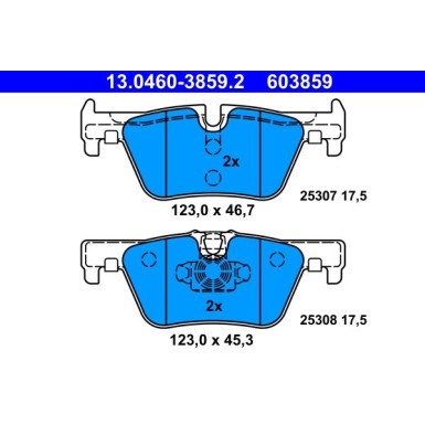 Bremsbelagsatz Bmw T. F30 316-328/F20 114-125/F32 420-428 | 13.0460-3859.2