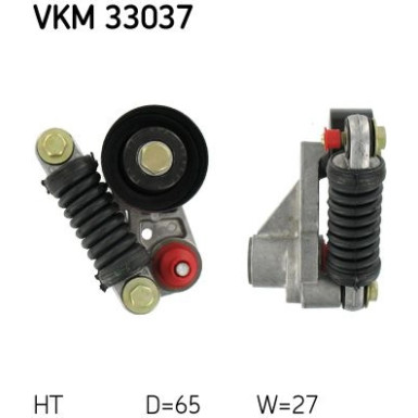 Spannrolle Multi-V | CITROEN Xsara,PEUGEOT 206 | VKM 33037