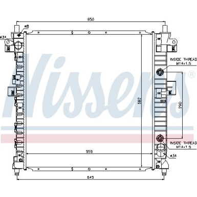 Wasserkühler PKW | SSANGYONG ACTYON SPORT 05 | 64326