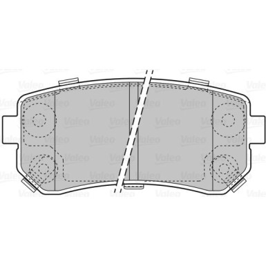 VALEO Bremsbeläge | 598867