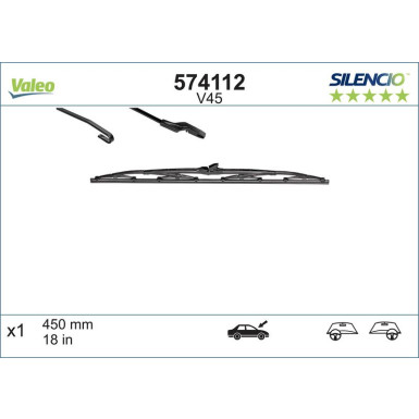 Valeo Silencio Standard | Citroën SAXO | 574112