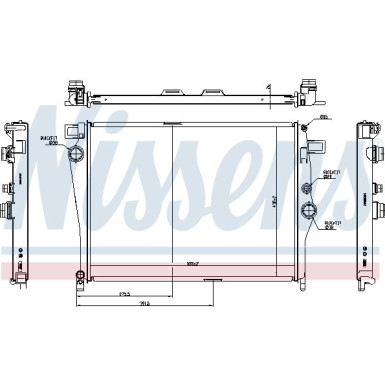 Wasserkühler PKW | Mercedes C-Klasse 14 | 627035