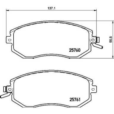 BREMBO Bremsklötze Xtra VA | SUBARU BRZ, Imprezza 07 | P 78 021X