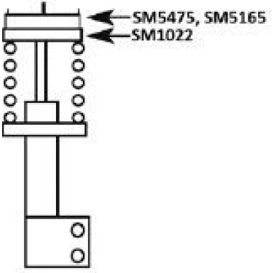 Lager - Radaufhängung. Volvo P. 850, S70, S80 2,0-3,0 06,91-08,07 Le/Pr | SM5165