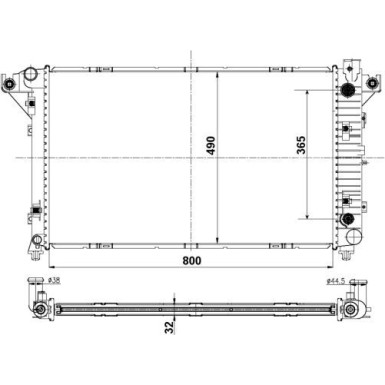 Kühler, Motorkühlung | 50248