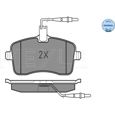 Bremsbelagsatz Peugeot S. 407 04- Mit Sensor | 025 241 3418/W