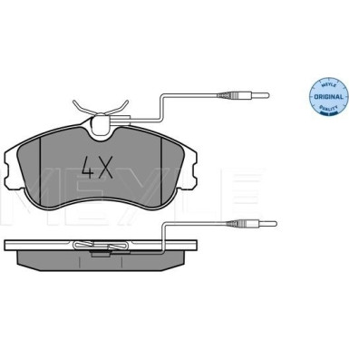 Bremsbelagsatz Citroen P. Berlingo/Xsara 96- Mit Sensor | 025 231 2419/W