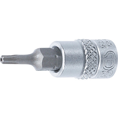 BGS Bit-Einsatz | Antrieb Innenvierkant 6,3 mm (1/4"""") | T-Profil (für Torx) mit Bohrung T10 | 2357