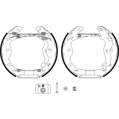 Satz Bremsbacken Fiat T. Sedici 2006 | 84067500