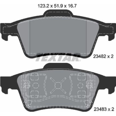 Bremsbelagsatz Renault T. Laguna 01 | 2348202