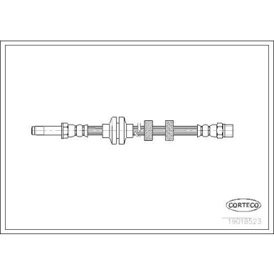 CORTECO Bremsschlauch | 19018523