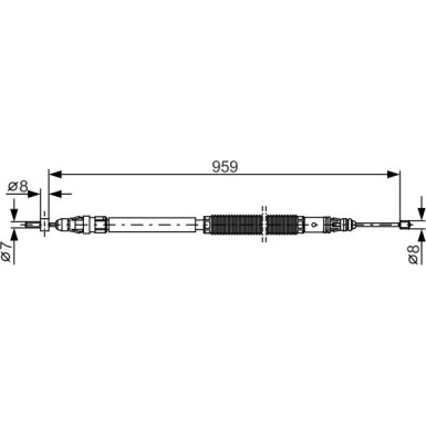 Handbremsseil re | CITROEN C4 Picasso 04 | 1987482001