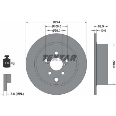 Bremsscheibe Subaru T. Impreza/Forester 12 | 92262003