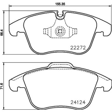 BREMBO Bremsklötze VA | JAGUAR XE 15 | P 36 030