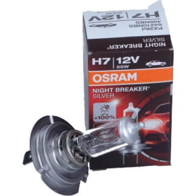 H7 Osram | 12V 55W PX26D NBS | Night Breaker Silver | 64210NBS