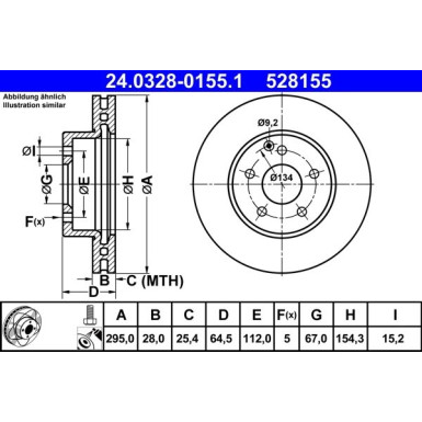 Bremsscheibe | 24.0328-0155.1