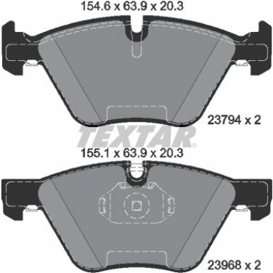 Bremsbelagsatz Bmw S. E90/E91 05- 318-330/E89 Z4 09 | 2379401