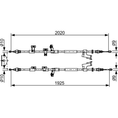 Handbremsseil | FORD | 1987482709