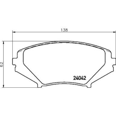 BREMBO Bremsklötze VA | MAZDA RX-8 03-12 | P 49 034