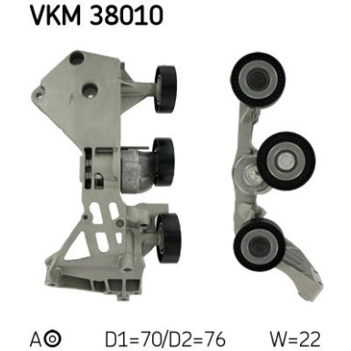 Multi-V-Umlenkrolle | MERCEDES A-Klasse 97-04 | VKM 38010