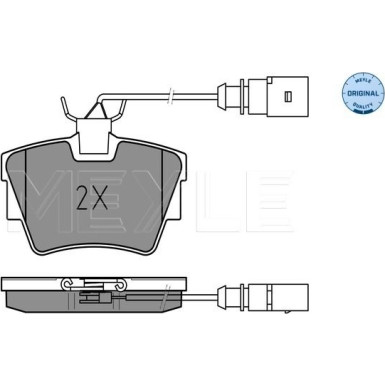 Bremsbelagsatz Vw T. T4 90-97 Mit Sensor | 025 232 2416/W