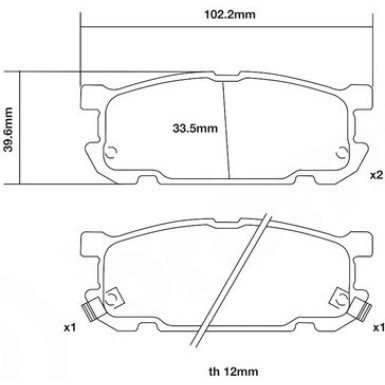 BREMBO Bremsklötze HA | MAZDA MX-5 98-05 | P 49 030