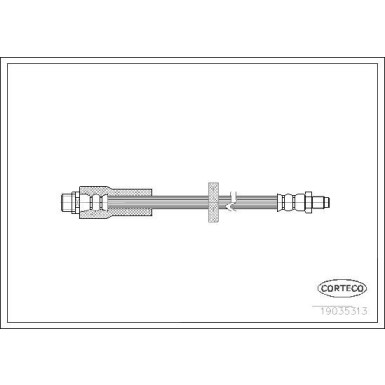 CORTECO Bremsschlauch | 19035313