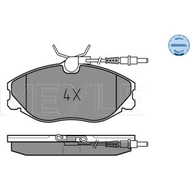 Bremsbelagsatz Peugeot S. 406 95-04 Mit Sensor | 025 216 7419/W