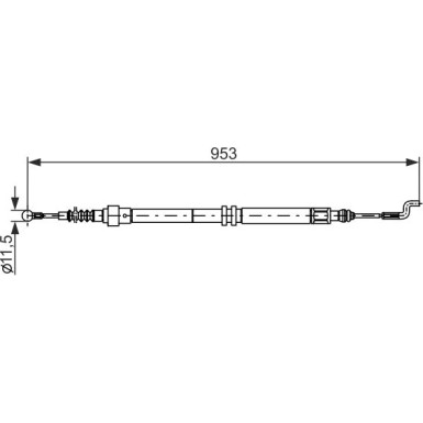 Handbremsseil | VW T4 | 1987477707