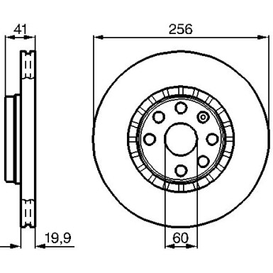 Bremsscheibe VA | CHEVROLET,OPEL | 0 986 478 535