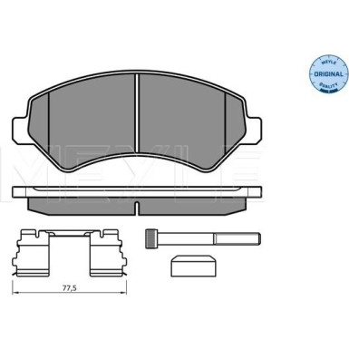 Bremsbelagsatz Fiat P. Ducato 06- Adowno— 1600Kg | 025 244 6619/W1