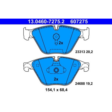 Bremsbelagsatz Bmw S. 5 09 | 13.0460-7275.2