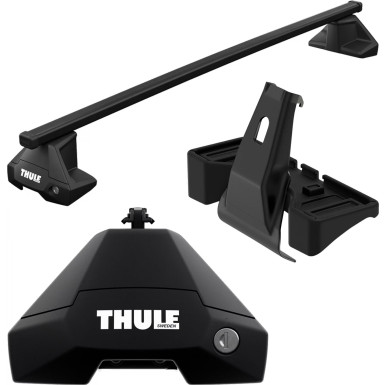 Thule Dachträgerset SquareBar Evo für KIA Soul (Mk II) (With glass roof) 5-dr Hatchback 14-18 mit normalem Dach | ATSSETSQBEVO0511