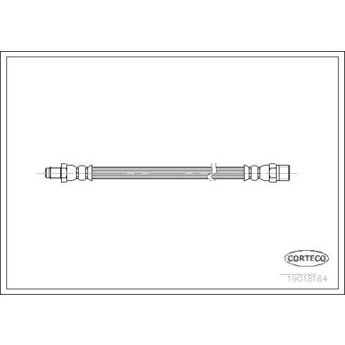 CORTECO Bremsschlauch | 19018184