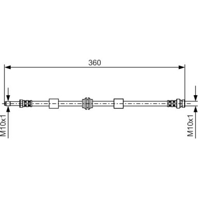 Bremsschlauch VA | FORD Galaxy,SEAT,VW Sharan 95 | 1987476713