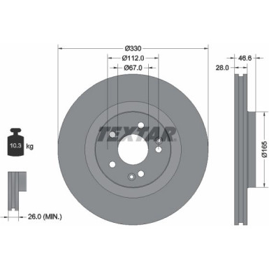 Bremsscheibe Db P. W203/A209/C209 05-11 | 92151005