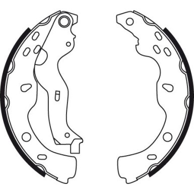 89 461 022 Bremsbacken | SUZUKI SX4,FIAT Sedici 06 | GS8743