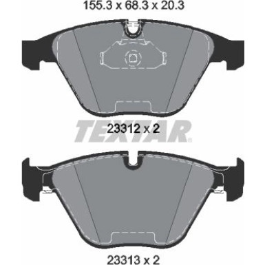 Bremsbelagsatz Bmw P. E60/E61/E65/E63 | 2331211