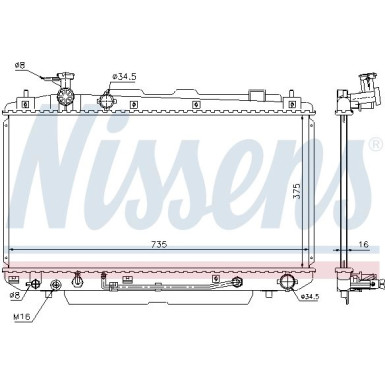 Wasserkühler PKW | TOYOTA RAV-4 1.8 AUT 00 | 646852