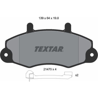 Bremsbelagsatz Ford P. Transit91- Mit Sensor | 2147002