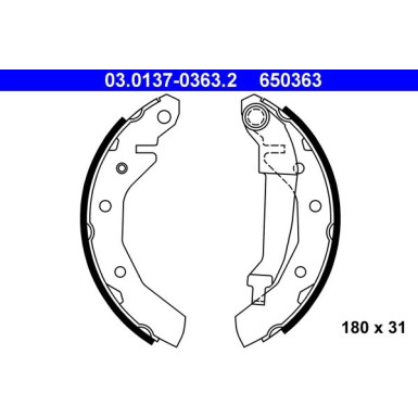 Bremsbackensatz | 03.0137-0363.2