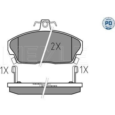 Bremsbelagsatz Honda P. Civic/Concerto 89-05 | 025 215 1518/PD