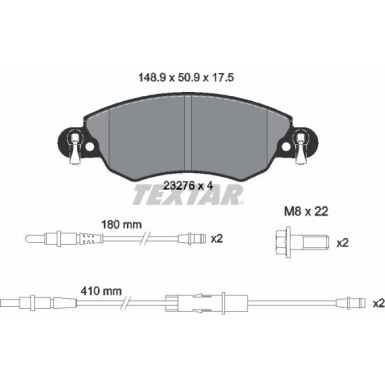 Bremsbelagsatz Citroen P. C5 | 2327601